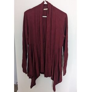 Maurices maroon cardigan